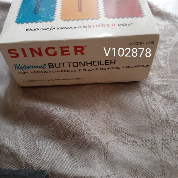 Vntg Singer Prof. Sewing Pro Button Hole Sewing Attachment 🍬*Mint* - Picture 13 of 17